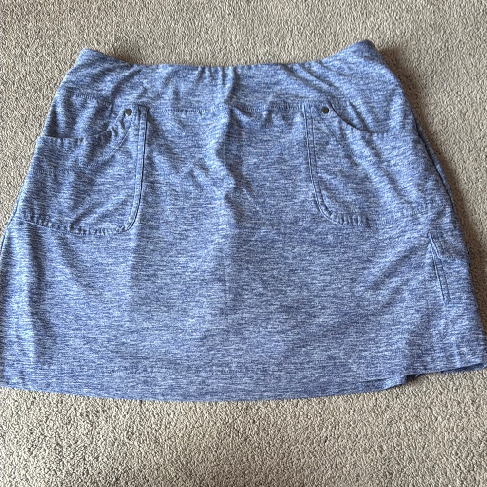 Blue workout skirt